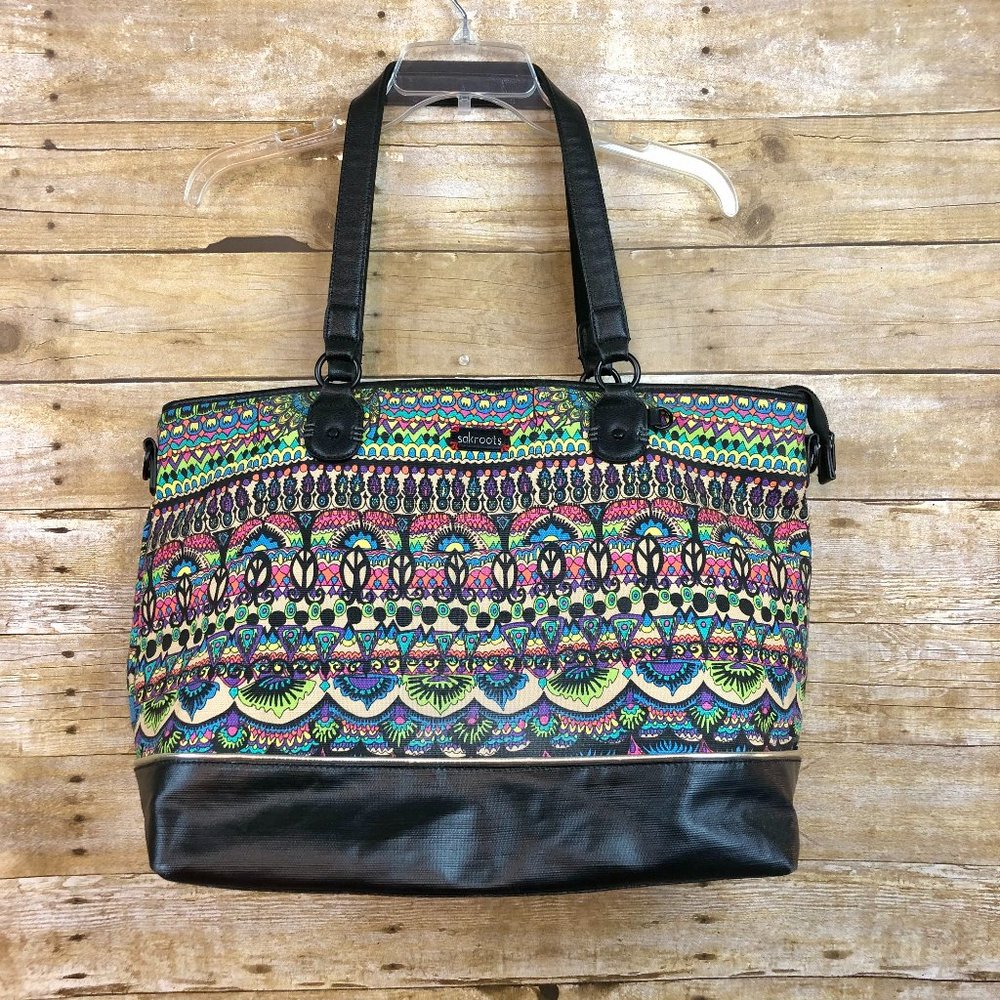 Sakroots Travel Overnight Zip Tote Duffle Bag